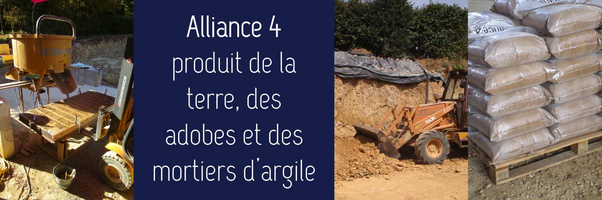 Production d'adobe, d'argile et de mortiers d'argile